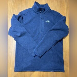 The North Face Men's Zip-Up Sweater in Deep Blue